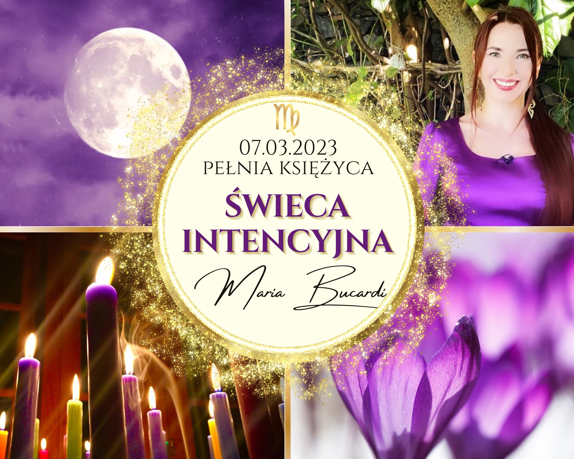RYTUAŁ 07.03.2023 ROBACZA PEŁNIA KSIĘŻYCA W ZNAKU PANNY | ŚWIECA INTENCYJNA, BY SPEŁNIĆ TWOJE MARZENIA I USUNĄĆ PROBLEMY 1 ŚWIECA = 1 INTENCJA | RYTUAŁ WYKONUJE OSOBIŚCIE MARIA BUCARDI