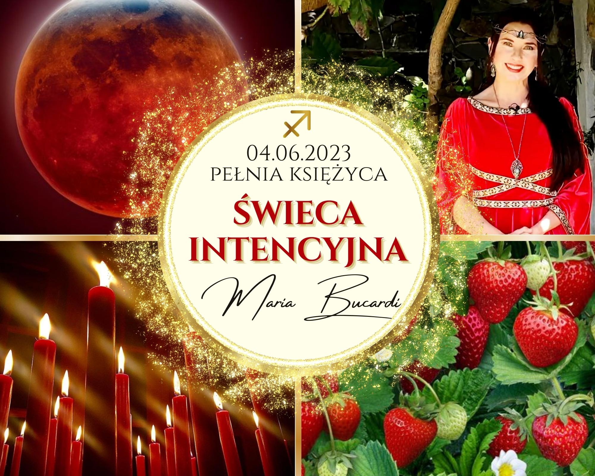 RYTUAŁ 04.06.2023 TRUSKAWKOWA PEŁNIA KSIĘŻYCA | ŚWIECA INTENCYJNA, BY SPEŁNIĆ TWOJE MARZENIA I USUNĄĆ PROBLEMY 1 ŚWIECA = 1 INTENCJA | RYTUAŁ WYKONUJE OSOBIŚCIE MARIA BUCARDI